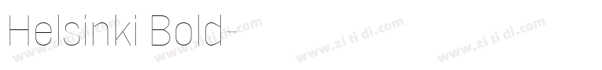 Helsinki Bold字体转换